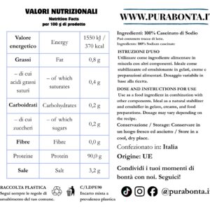 caseinato-di-sodio-valori-nutrizionali