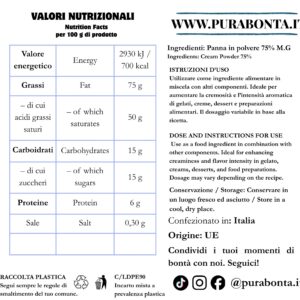panna-polvere-valori-nutrizionali